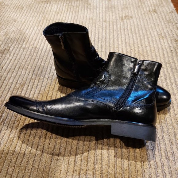 NEW Men's Carlo Pazolini Leather Half Boots - Picture 2 of 5